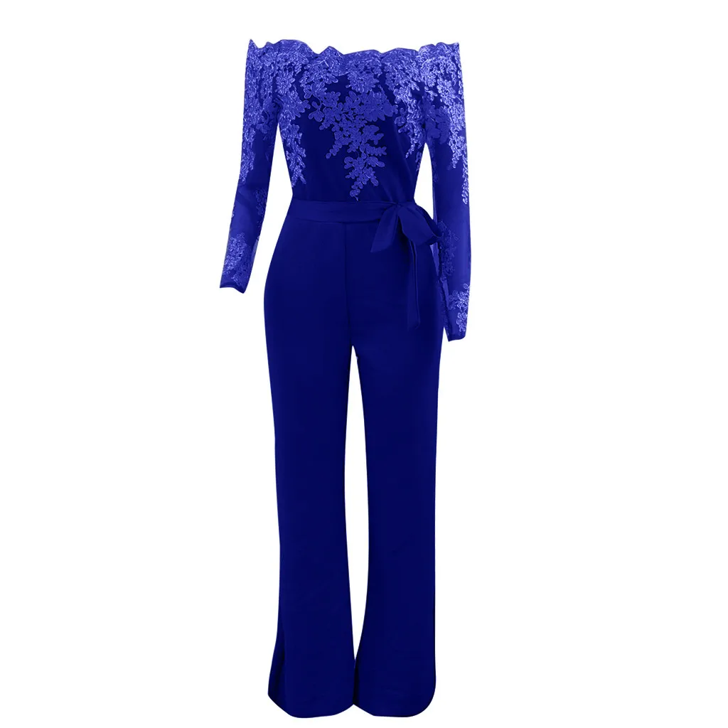 Комбинезон женский с открытыми плечами пикантный Элегантный Модный Ромпер