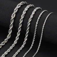 10pcslot 316 stainless steel chain necklace and bracelet jewelry findings multi sizes with lobster claw clasps s 00710