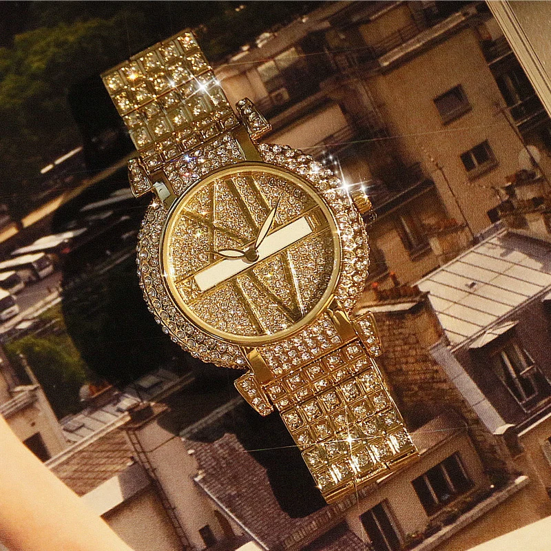 2018 Brand Watch Quartz Ladies Gold Fashion Wrist Watches Diamond Stainless Steel Women Wristwatch Girls Female Clock Hours 2019 | Наручные