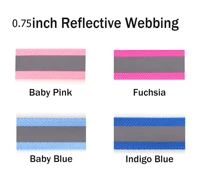 20mm reflective stripe webbing heavy weight safety nylon ribbon 3m reflective polyester webbing reflective glo grosgrain fabric
