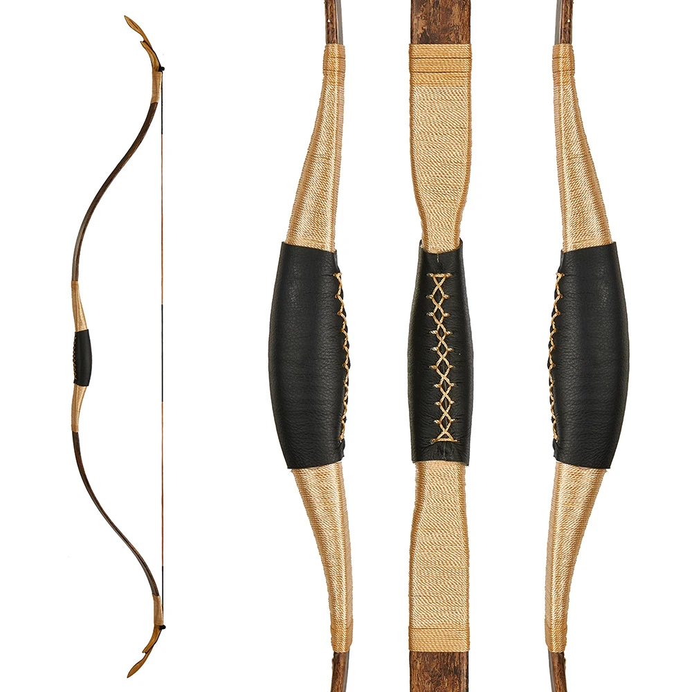

2020 New design toparchery traditional bow import wooden bow for hunting practice 25lbs/30lbs/35lbs/40lbs for choose