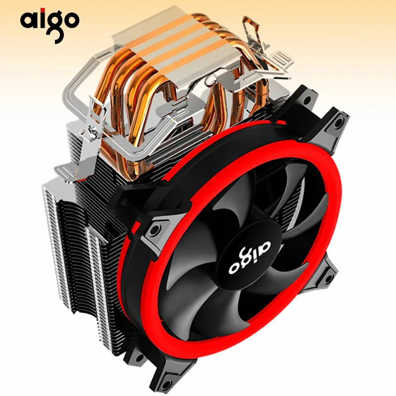 Aigo E4 PC Вентилятор охлаждения процессора кулер 4 тепловые трубки кулер процессора вентилятор Радиатор алюминиевый радиатор кулер процессора Для LGA775/1155/1156/1366/AMD