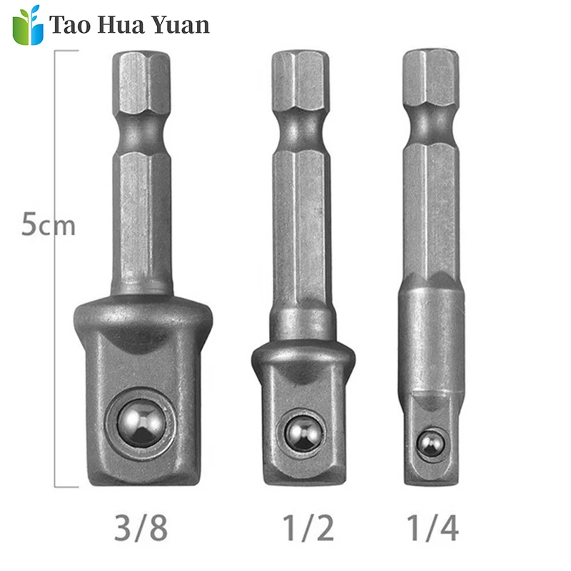 3 шт. шестигранный хвостовик конверсионный ключ адаптер из хромованадиевой стали