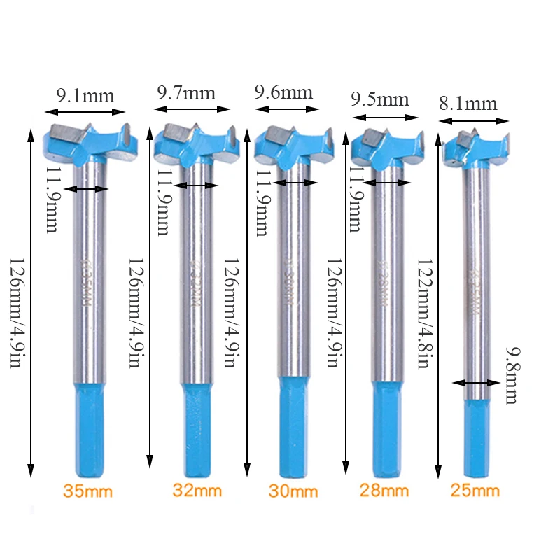 

1Pc 16-35mm Woodworking Drill Bit Wood Hole Saw Cutter Forstner Auger Drill Bits Set Round Shank Woodworking Hole Opener Tools