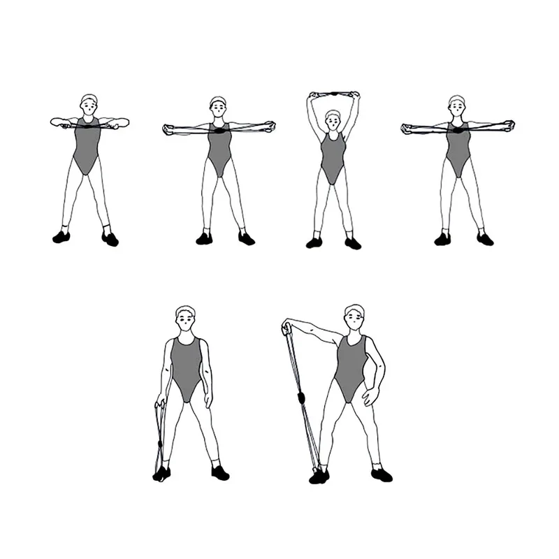 

Fitness Yoga Resistance Bands 8 Word Type Chest Pull Rope Tube Rubber Muscle Training Stretch Crossfit Equipment Elastic Band