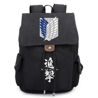 anime attack on titan girl boy school bagpack large travel backpack oxford school bags for teenage anime bookbag bundle pocket