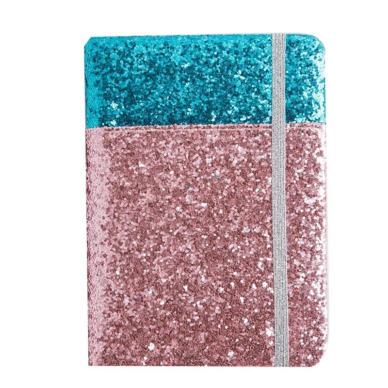 Портативный лазерный блокнот A6 с блестками тканевый дневник милый простой