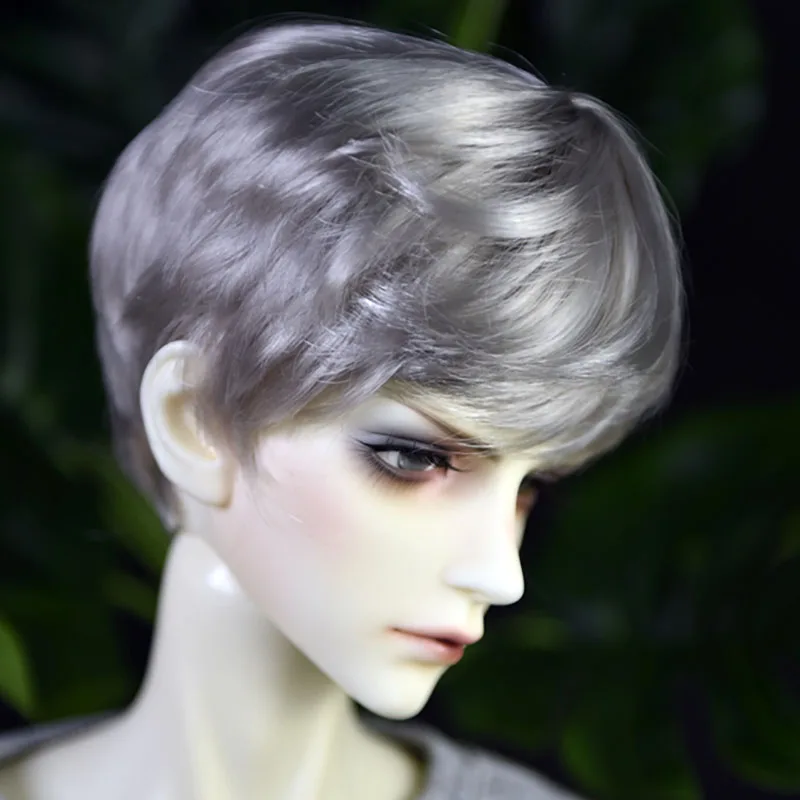 Bybrana BJD парик 1/3 1/4 1/6 короткие волосы коричневые секретные серебряные натуральные