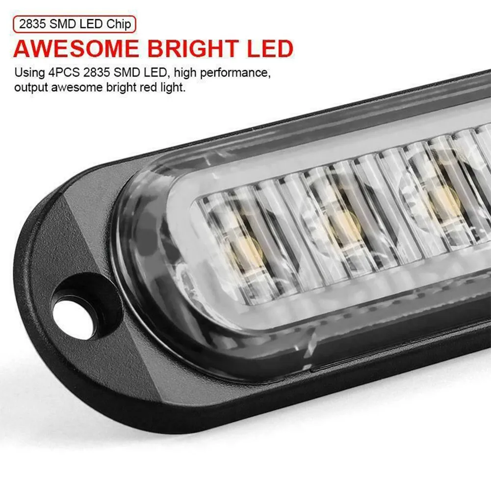 

For Truck LED Side Marker Lights Lamp Replacement Trailer White 2pcs/kit