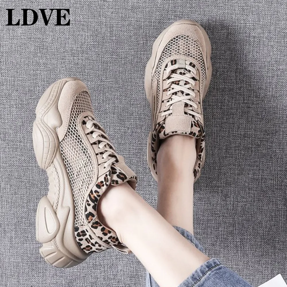 Женские кроссовки с дышащей сеткой зеленая женская обувь на платформе Женская