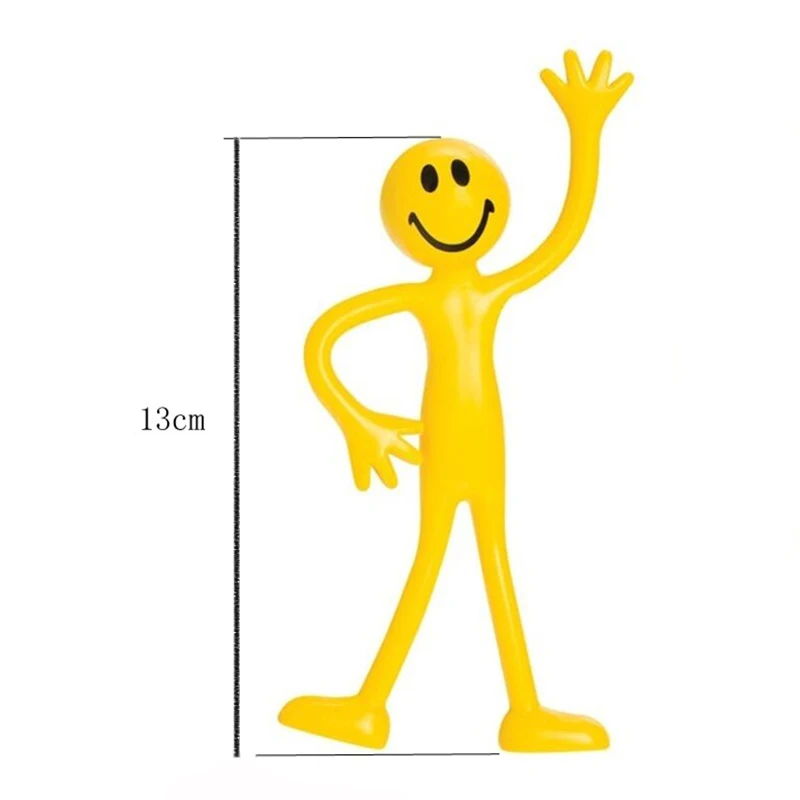 

1Pc Random Funny Kids Iron Wire Toy Mini Dance Robot Wind Up Toys For Children Educational Toys Smiley Expression Yellow Villain