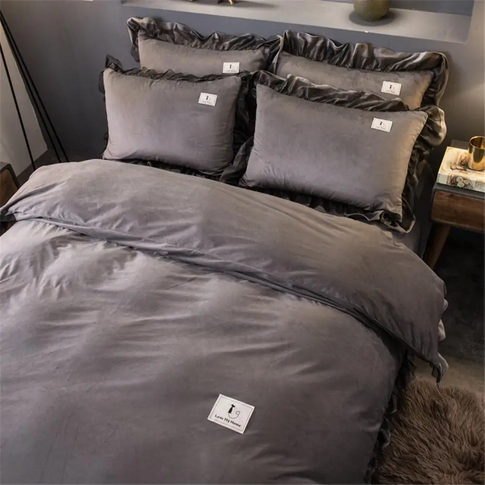

4 Piece Bedding Set Luxury Fade Resistant Twin Bedding Set With Duvet Cover And Bed Sheet And 2 Pillowcases