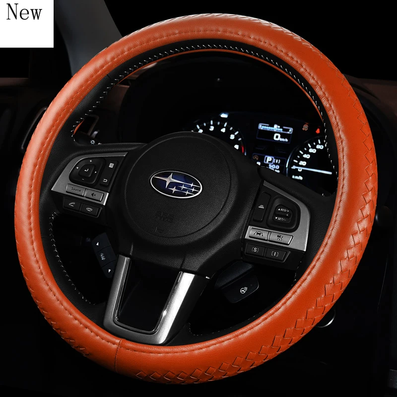 

For Subaru Forester XV Outback League Universal Car Steering Wheel Cover Accessories Glove Breathable Anti-Slip Cover 37\38cm