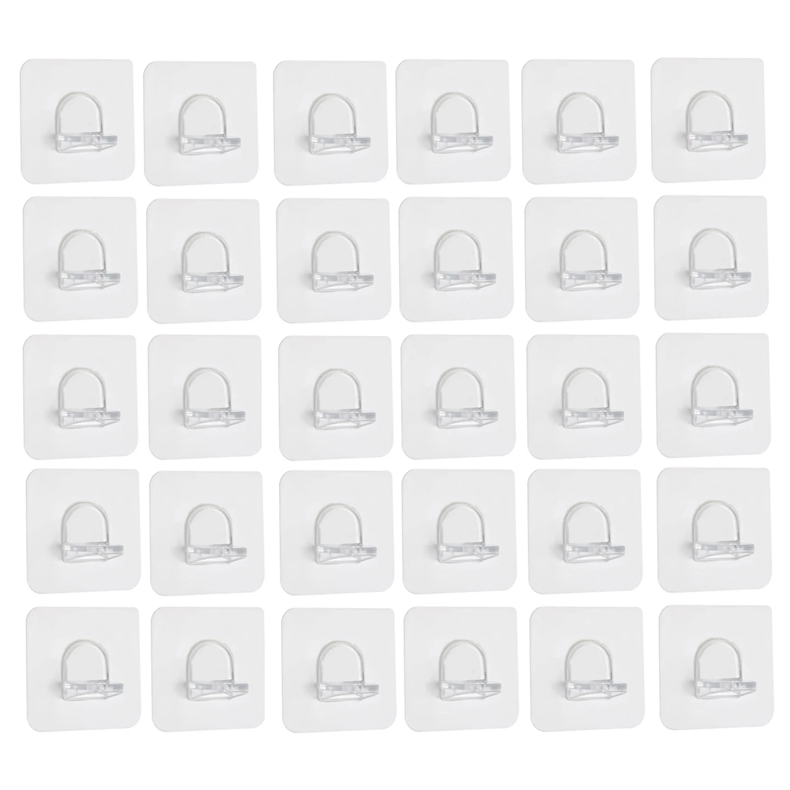 

10/30 Pcs ABS Shelf Holder Support Clips Self Adhesive Pegs Closet Cabinet Shelf Bracket Punch-free Layered Partition Bracket