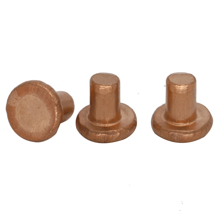 

M2 M2*3/4/5/6/8/10/12 M2x3/4/5/6/8/10/12 GB109 Straight Shaft Copper Knock Percussion Flat Head Solid Rivet