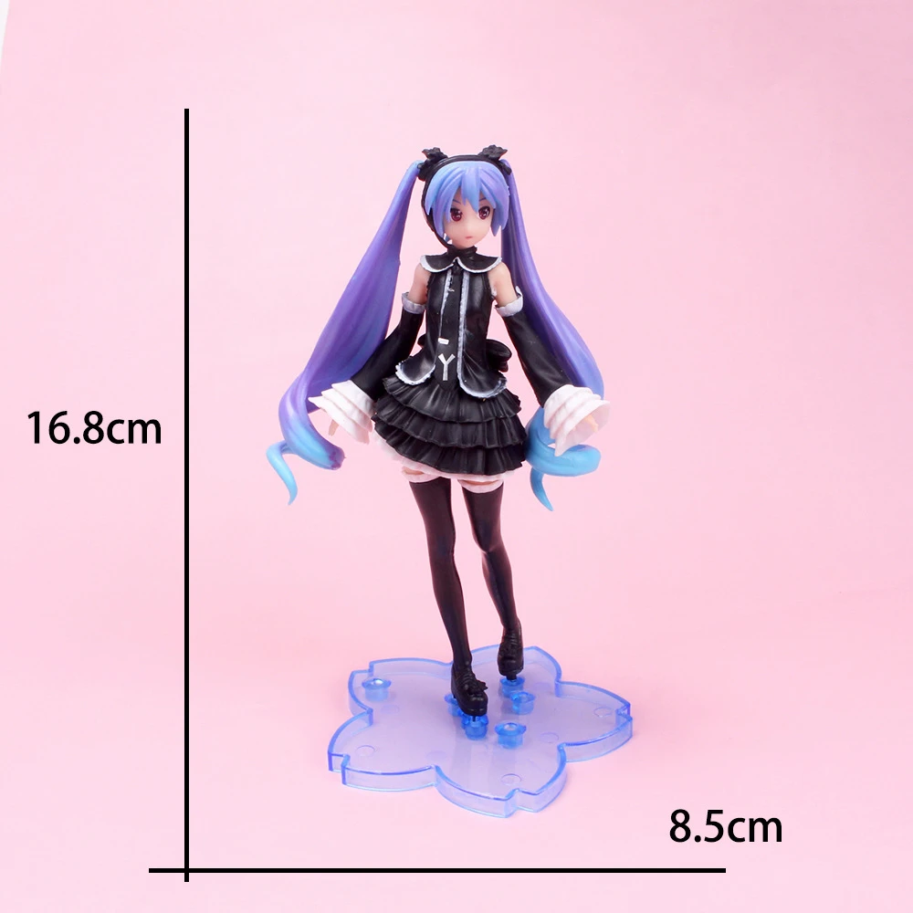 Anime Doll Pink Sakura Hatsune Miku PVC Action Model Cute Beautiful Girl Collection Gift Child's Toy | Игрушки и хобби