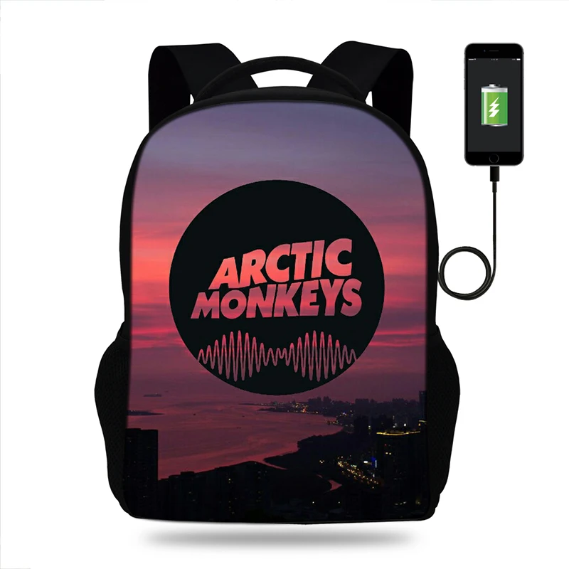 Рюкзак Arctic monkey рок группы для женщин и мужчин повседневный школьный ранец