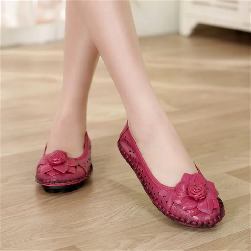 Этнические летние мягкие женские босоножки Повседневная женская обувь из