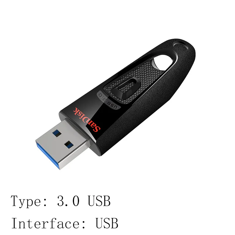 CZ48 Sandisk USB 3,0 флеш-накопитель 128 Гб 64 ГБ 32 ГБ 256 ГБ USB флеш-накопитель 32 64 128 16 ГБ флеш-накопитель USB флеш-накопитель диск на ключ памяти - Цвет: CZ48