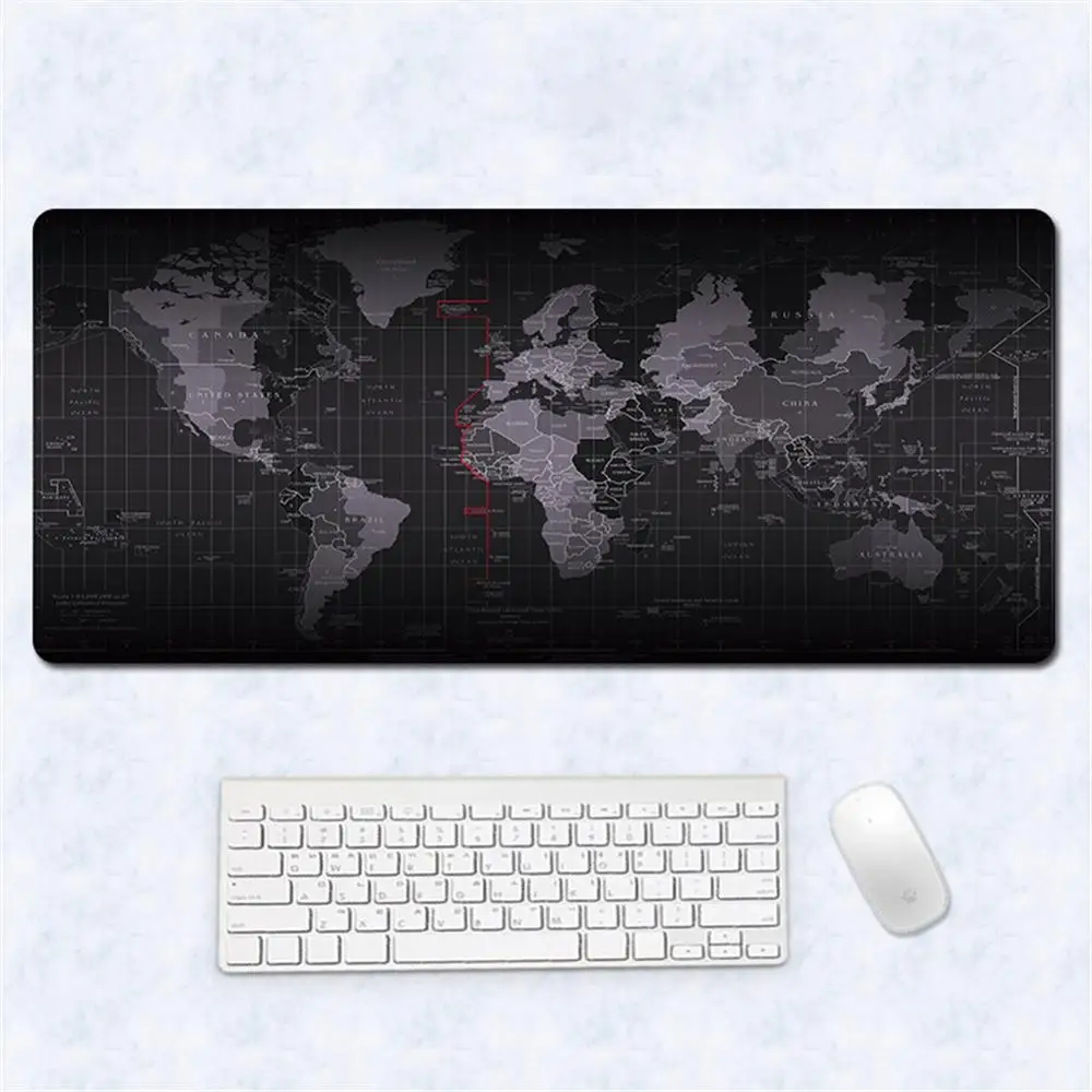 Коврик для мыши с картой мира резиновый коврик компьютерной офисный Настольный