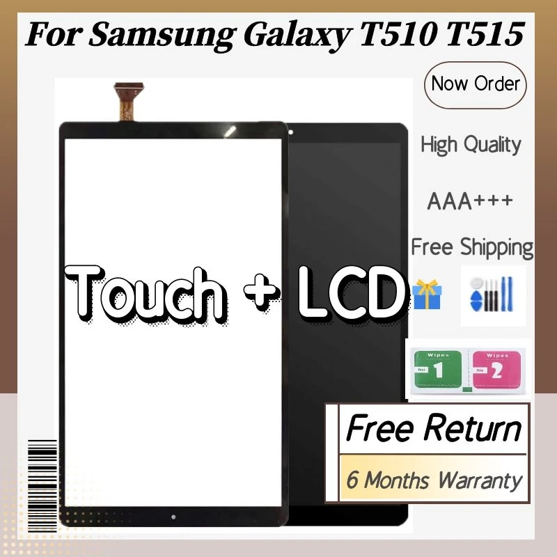 100 Tested LCD For Samsung Galaxy Tab A 101 2019 T510 T515 T517 SM T515 SM T510 LCD Display Touch Screen Digitizer Assembly