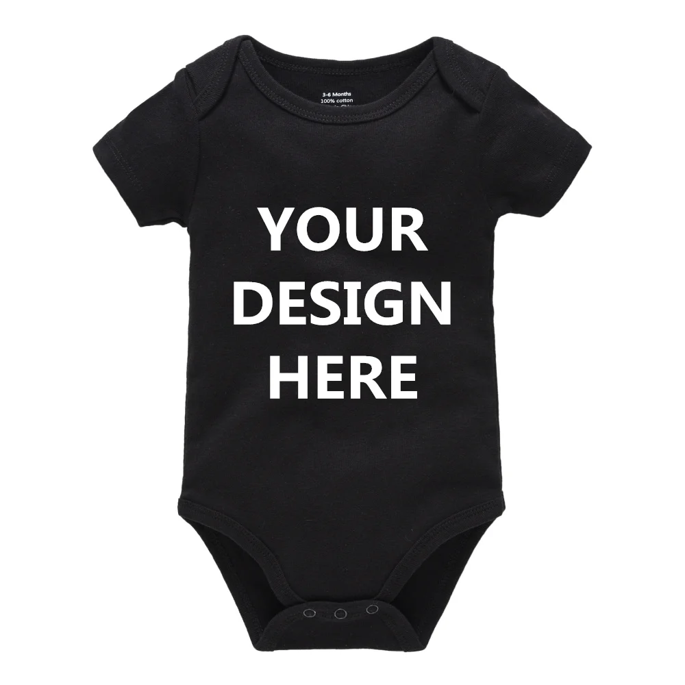 

Unisex Baby Clothes Romper Newborn Infant Toddler Customization One-Pieces Print 100% Cotton Personalized Jumpsuit