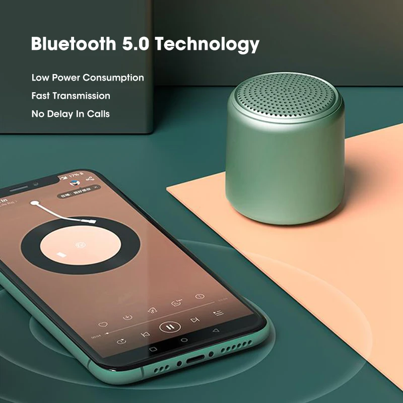 Милая Bluetooth колонка Портативная Hi Fi звуковая коробка водонепроницаемая Мини