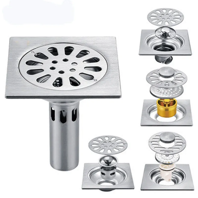 1 шт. антизапах нержавеющая сталь ванная комната слив для душа сифон сливной