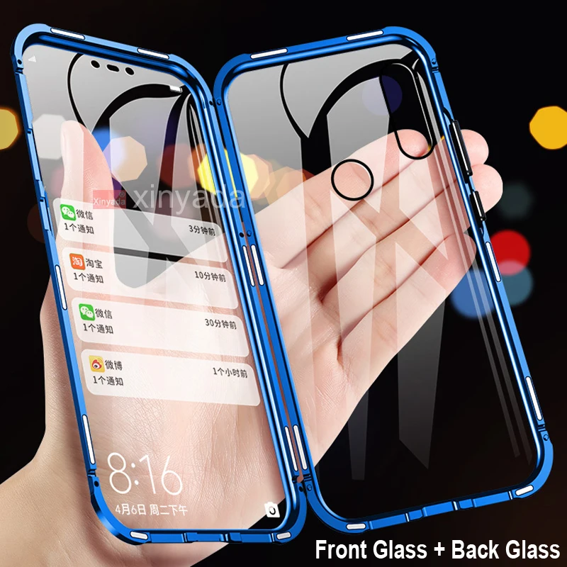 360 Full Body Case For Huawei P Smart Z Y9 Prime 2019 Plus double side Tempered Glass Flip Cover Magnet Magnetic | Мобильные