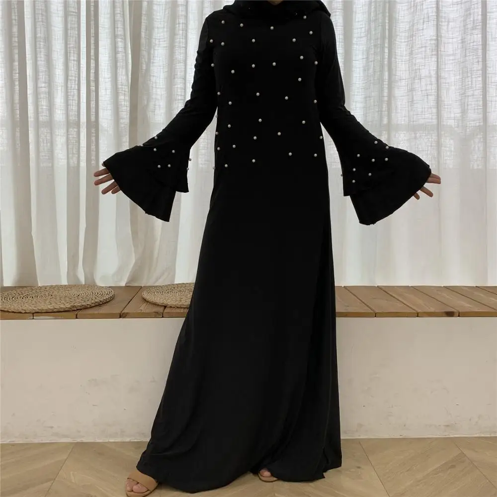 Новое поступление скромное модное платье в Дубае коллекция ТРАПЕЦИЕВИДНОЕ с