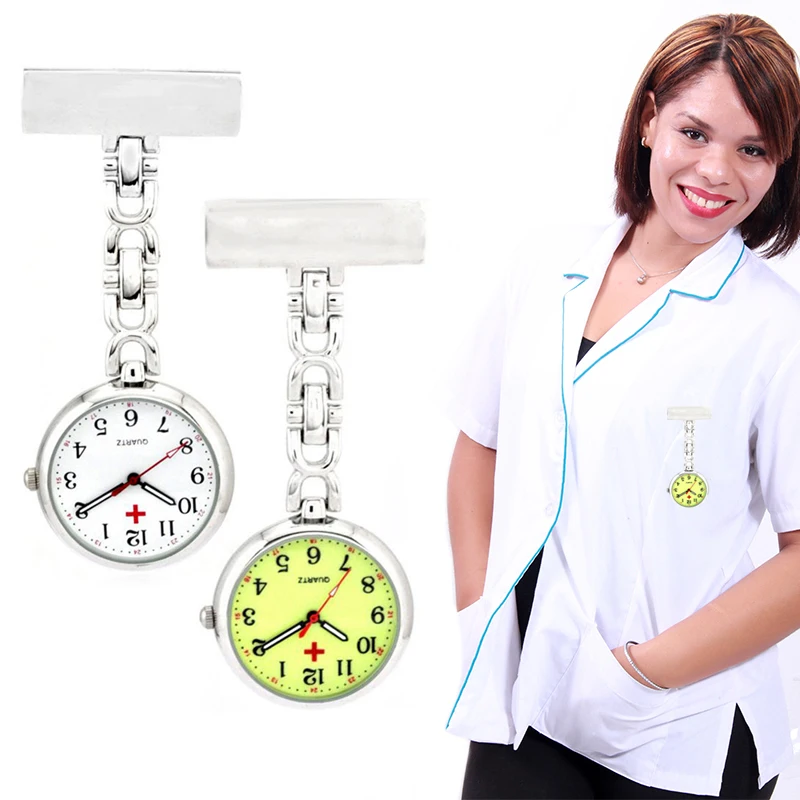 

Часы нагрудные кварцевые с круглым циферблатом, H9