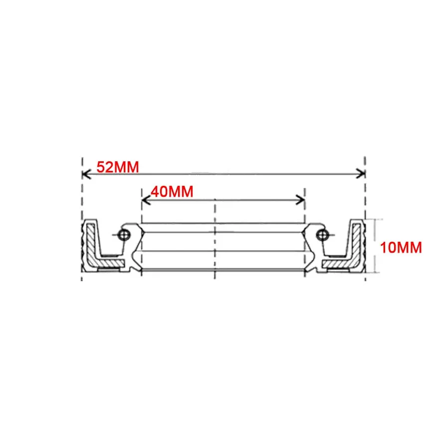 Motorcycle 40*52*10 Fork Damper Shock Oil Seal Dust For Derbi GPR125 Nude GPR50R Senda 50 SM 50SM DRD Racing |