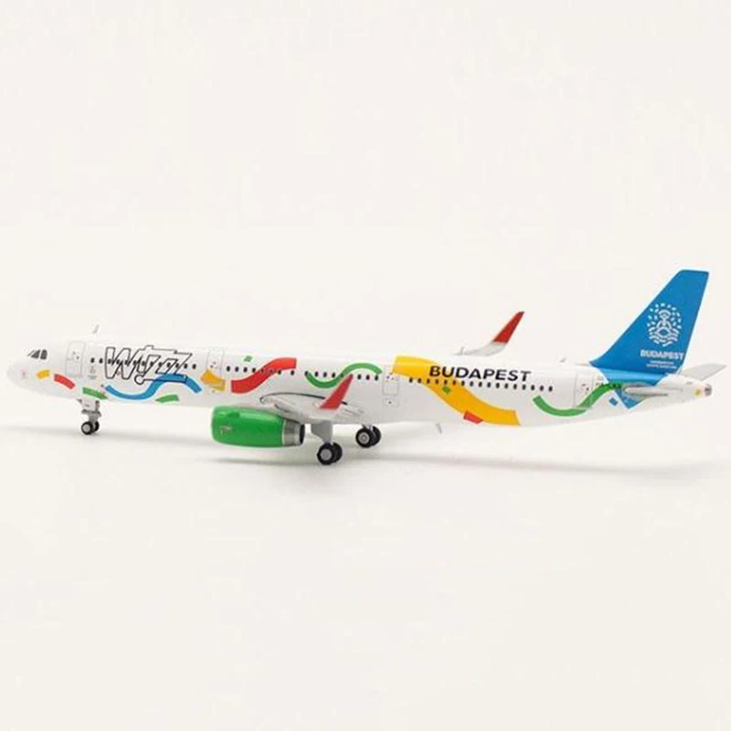 1:400 масштаб Airbus A321 WIZZ венгерские авиалинии сплав самолетов модели самолета самолет дисплей Модель Коллекционная игрушка