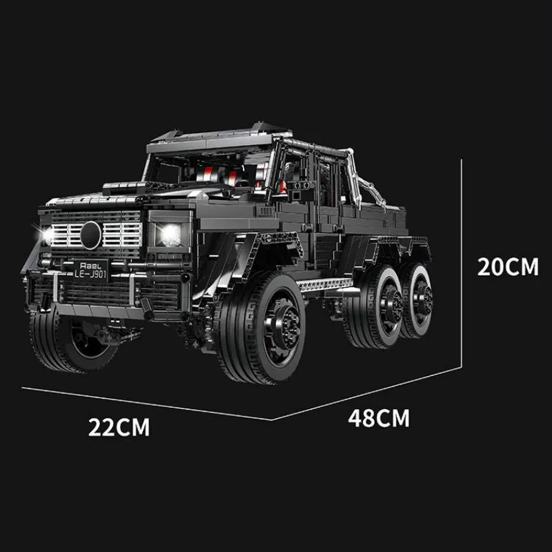 LE J901 3300 шт. серия Technic Car совместима с MOC 2425 G63AMG 6X6 LAND CRUISER набор моделей строительные