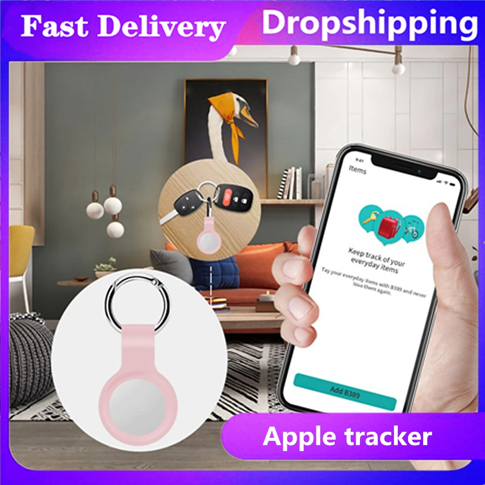 

For Apple Airtags Liquid Silicone Protective Sleeve For Apple Locator Tracker Anti-lost Device Keychain Protective Sleeve SALE