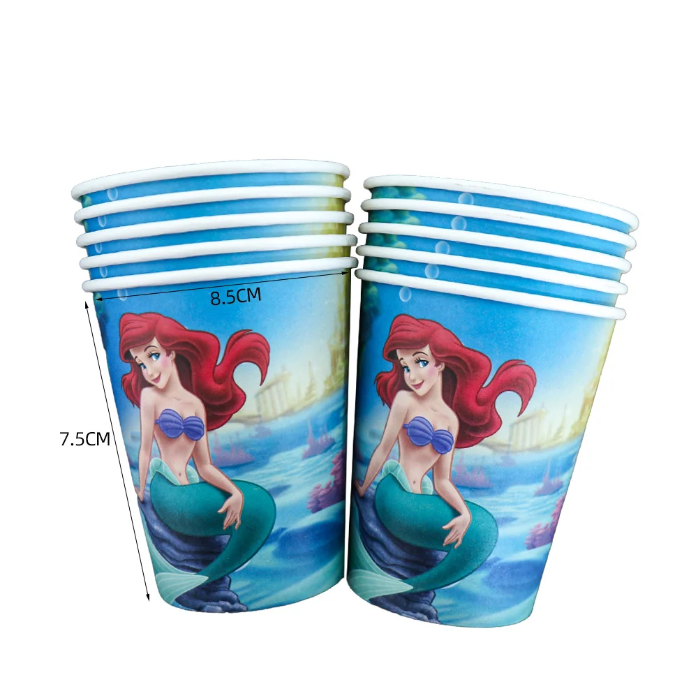 Декор для вечерние НКИ Русалка Ариэль Disney латексные воздушные шары девочек на