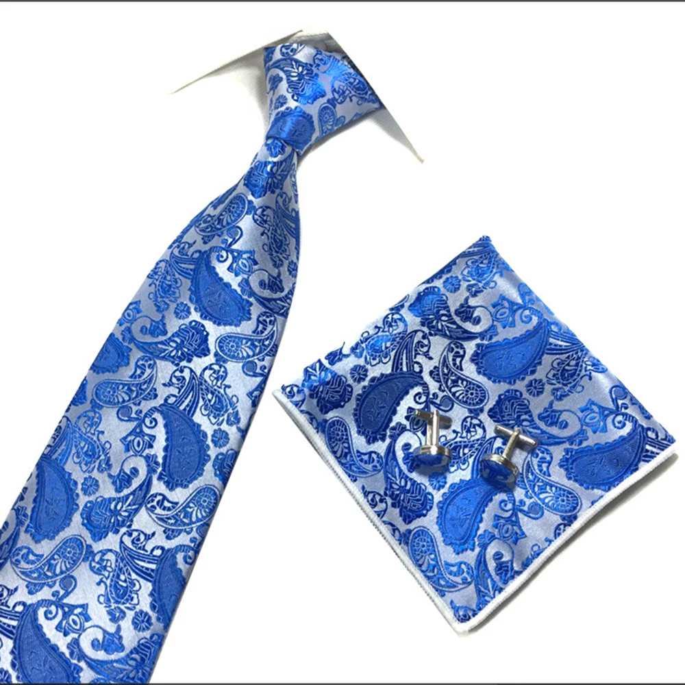 Деловой мужской галстук платок Модный свадебный в полоску жаккардовый вечерние