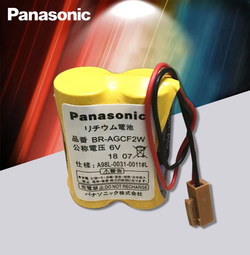 Panasonic оригинальный 2 шт./лот BR-AGCF2W литиевые 6В 2200 мАч батареи PLC с коричневыми