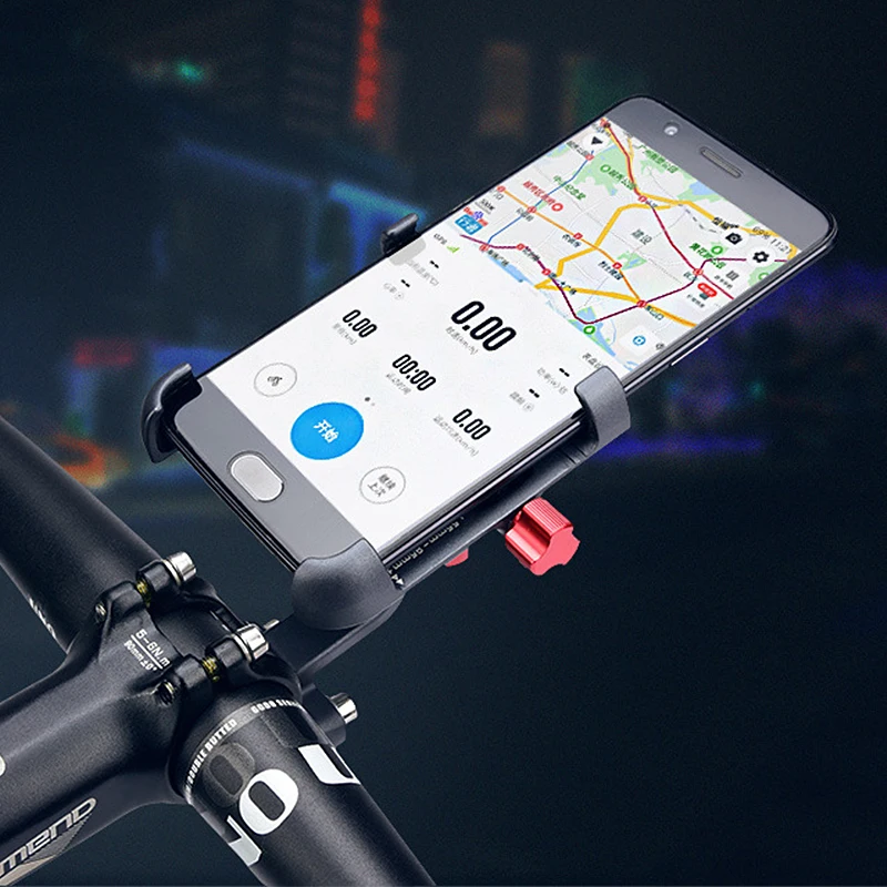 

Aluminum Alloy Bike Mobile Phone Holder Fietshouder Adjustable Bicycle Phone Holder Non-slip MTB Phone Stand Cycling Accessories