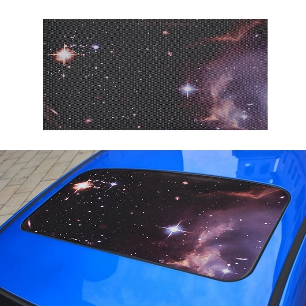 

90x45cm Car Roof Sticker PVC Sunroof Window Vinyl Protective Film Decals Decoration Vehicles Covers