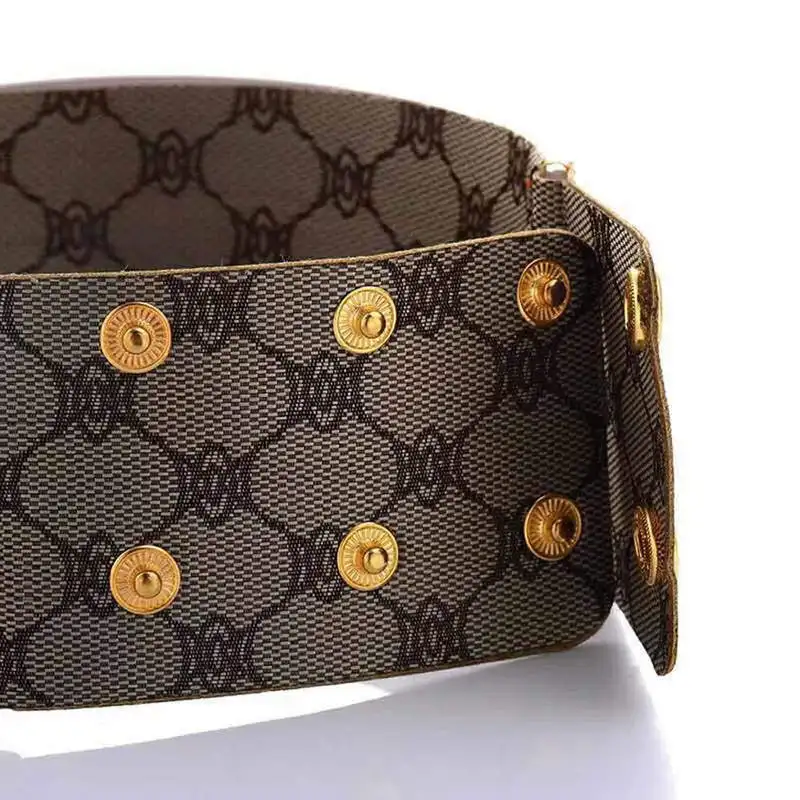 

Oversized Ladies Vintage Statement Leather Gold Necklace Collar African Fashion Jewelry Adjustable Choker Necklace for Women