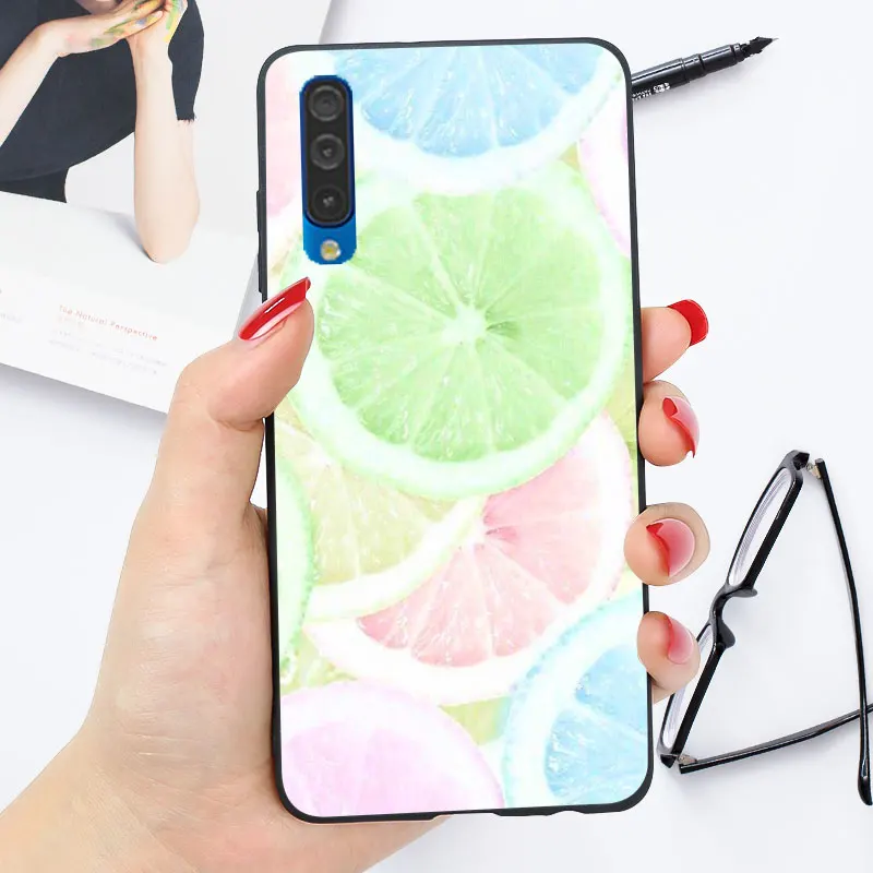 OO22 Чехол для samsung A50 A10 A20 A20e A30 A40 A70 чехол силиконовый мягкий чехол Яркий глянцевый чехол - Цвет: OO22