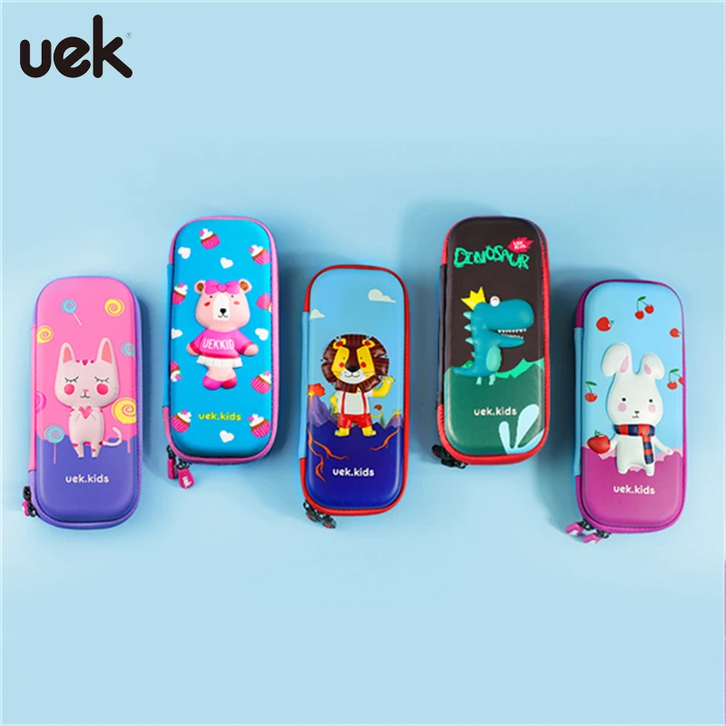 Uek Kawaii единорог школьные принадлежности для детей стационарный чехол-карандаш