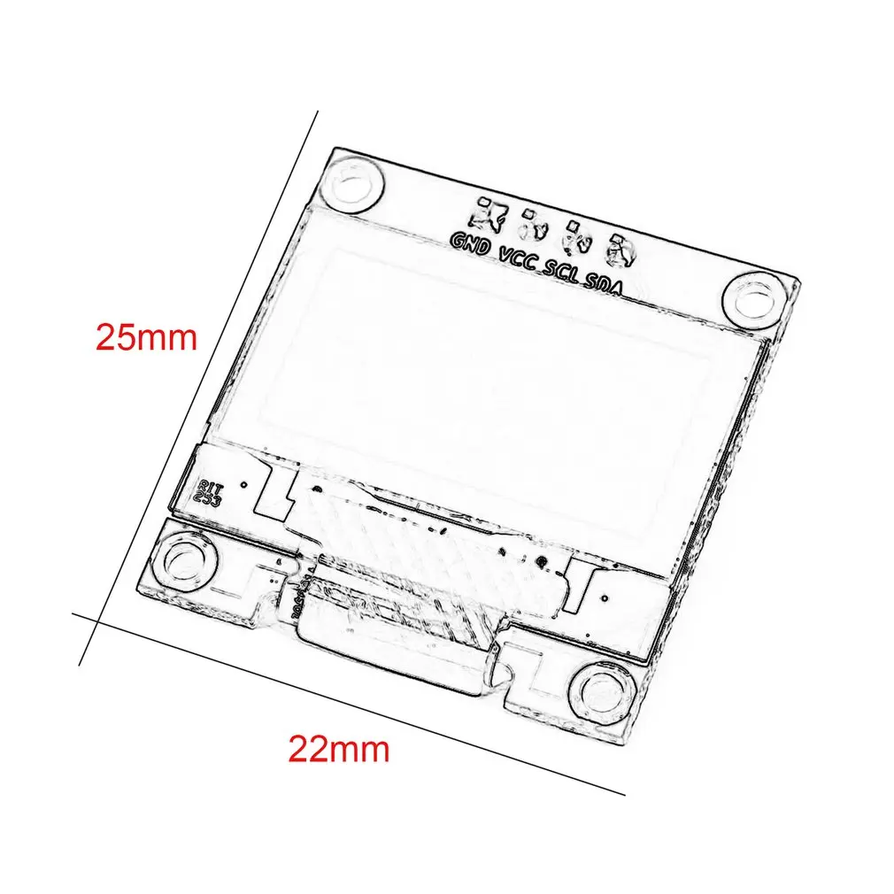 0 96 &quotжелтый синий/белый I2c IIC Серийный светодиодный ЖК модуль 128X64 для Arduino дисплей