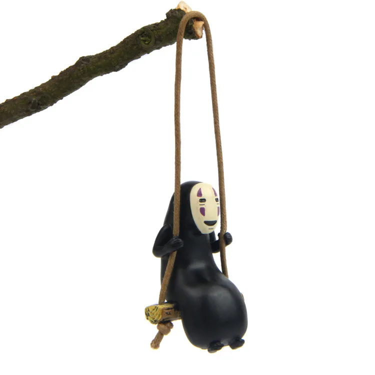 

Spirited Away No Face Man Figures Toys Keychain MiyazakiHayao No Face Man Action Model Keyring for Fans Collection Decoration