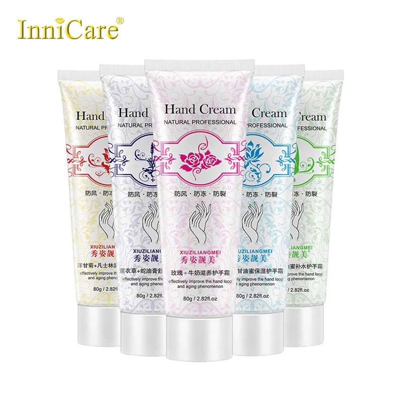

80g Plant Fragrance Hand Cream Anti Dry Crack Moisturizing Rejuvenating Hand Care Lotion Men Women Korea Skin Care Products