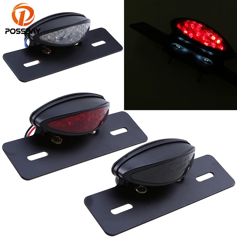 Posbay мотоциклетные задние фонари Кронштейн номерного знака для Harley Suzuki Yamaha Honda Cafe