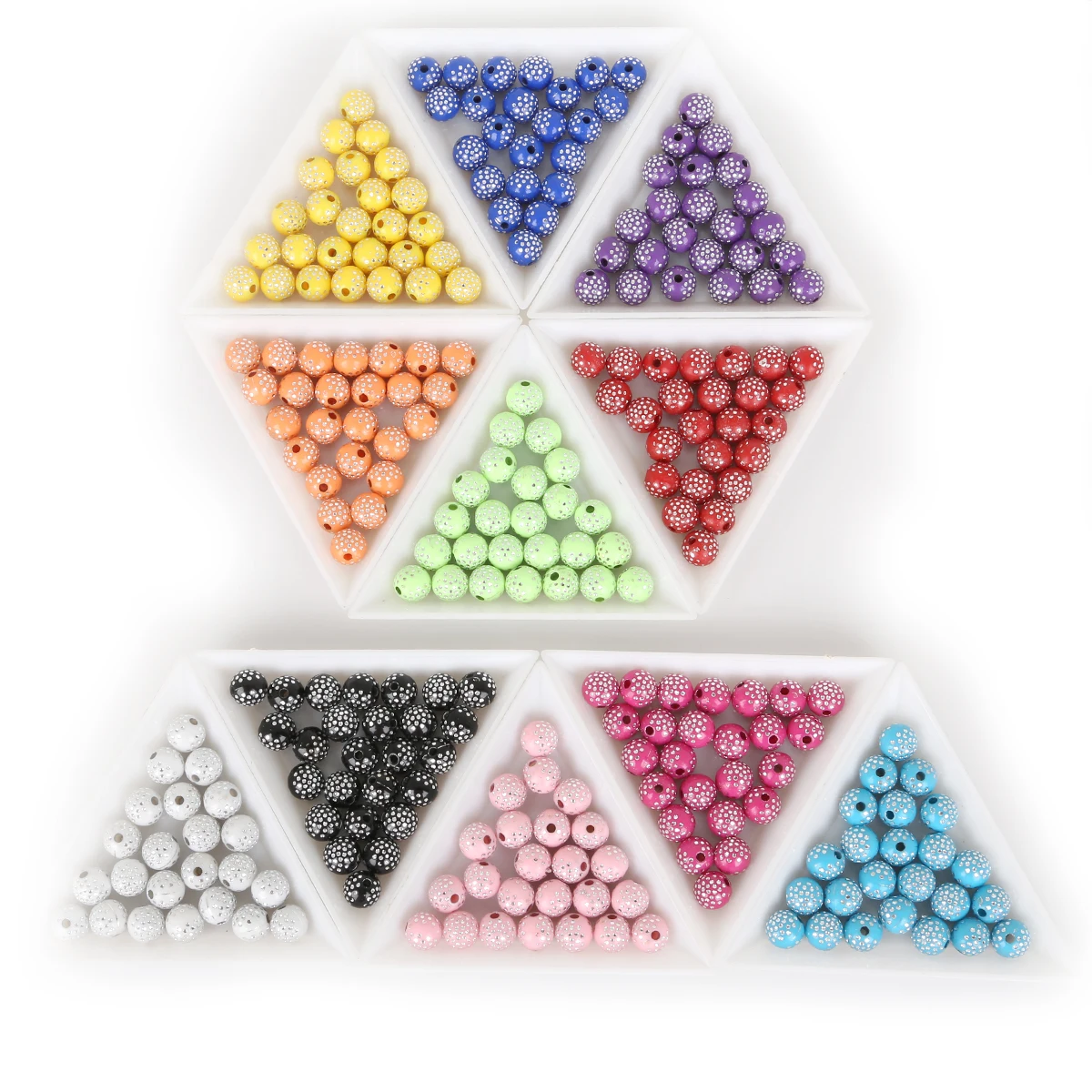 100 шт./лот 8 мм круглые акриловые бусины стразы для изготовления ювелирных изделий