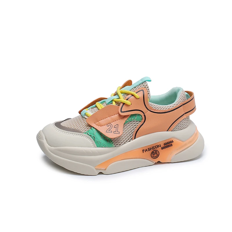 

2021 New Women's Sneakers Fashion Women's Sneakers Breathable Foot Loops Straps Mesh Lightweight Platform Sneakers Lace-up