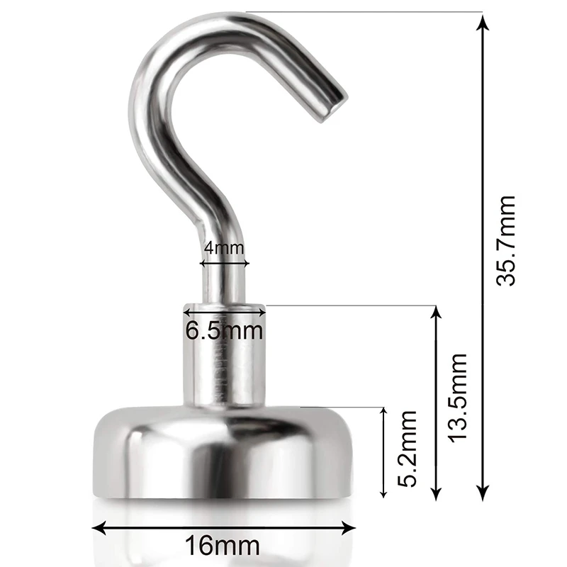 Сверхмощные магнитные крючки сильный Неодимовый магнитный крюк для дома кухни
